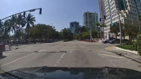 Driving in Coconut Grove Miami Florida POV Drive Tour Stock-Footage 157702053