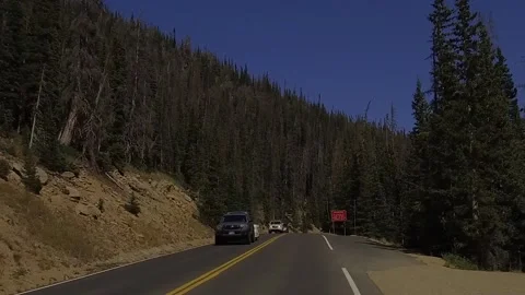 Driving Colorado Mountains Stock Footage 167564216