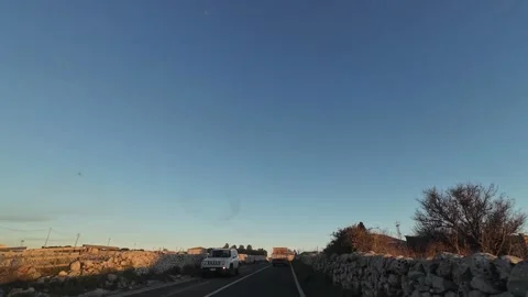 Driving from Comiso to Ragusa, Sicily Video stock 295861327