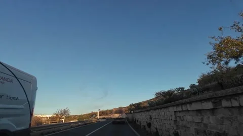 Driving from Comiso to Ragusa, Sicily Video stock 295862108