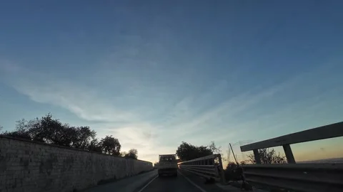 Driving from Comiso to Ragusa, Sicily Video stock 295862302