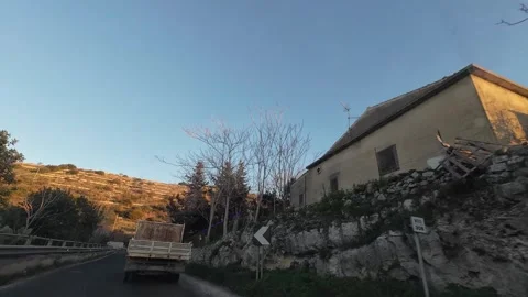 Driving from Comiso to Ragusa, Sicily 스톡 동영상 295865601