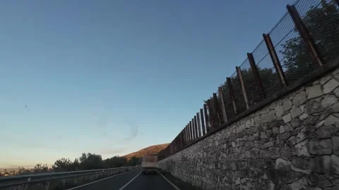 Driving from Comiso to Ragusa, Sicily Vídeo Stock 295866243