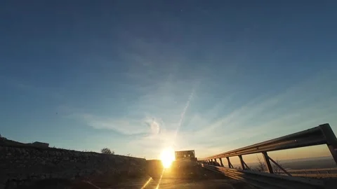 Driving from Comiso to Ragusa, Sicily 스톡 동영상 295866334