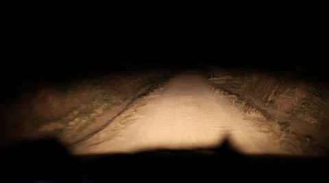 Driving on Congo dirt road night Видео 25507782
