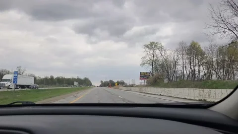 Driving Corn Fields Indianapolis Indiana Area interstate Stock Footage 239438508