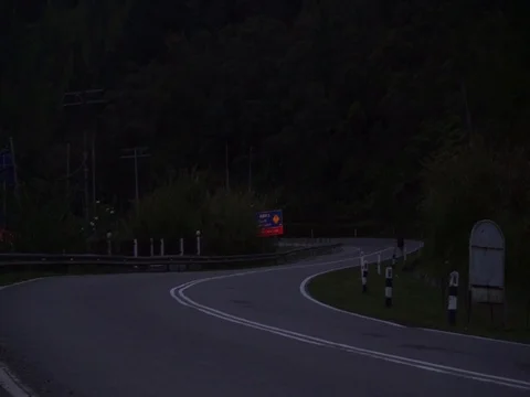 Driving on corner road 스톡 동영상 123757888