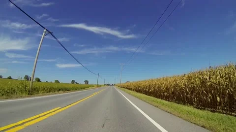 Driving In Country Stock Footage 58807700