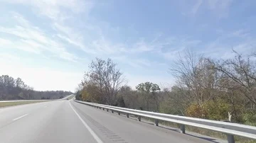 Driving on a country road Stock Footage 85636549
