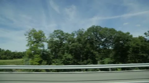 Driving in Countryside Stockbeeldmateriaal 21788962