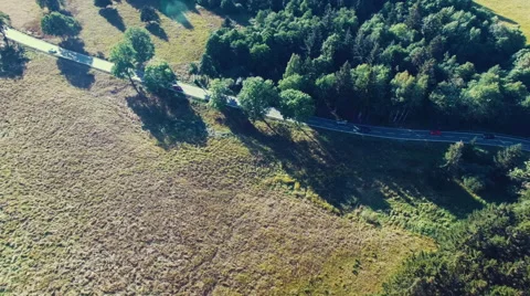 Driving in the countryside Stock Footage 67476977