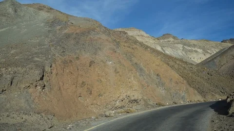 Driving in Death Valley Stock Footage 102868400