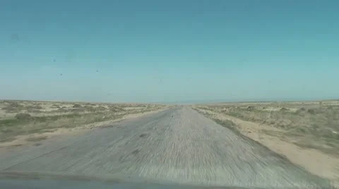 Driving  desert Stock Footage 12161590