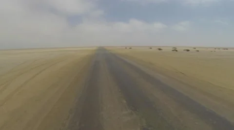 Driving in the desert Stock Footage 41131668