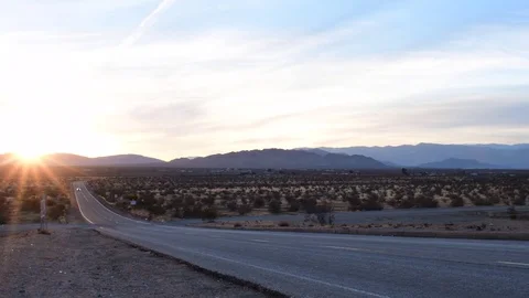 Driving in the desert Stock Footage 84738514