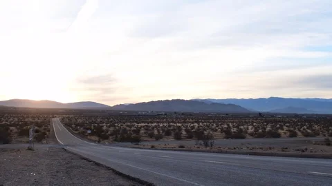 Driving in the desert Stock Footage 84746128