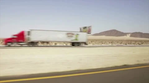 Driving in desert inside car Stock Footage 10949726