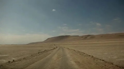 Driving in Desert, Peru Stock Footage 11516606
