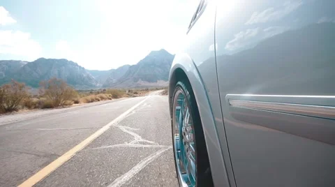 Driving In Dessert Video stock 41967499