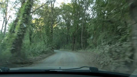 Driving Up a Dirt Road 스톡 동영상 34071673