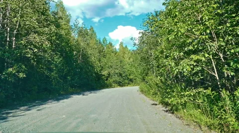 Driving Dirt Road Stock Footage 55069259