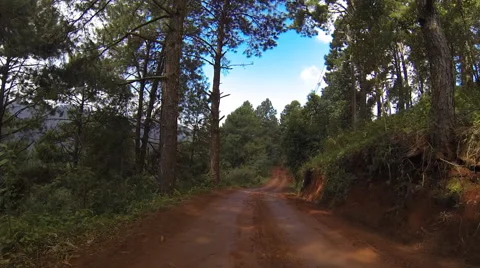 Driving on dirt road. HD Stock Footage 41752474