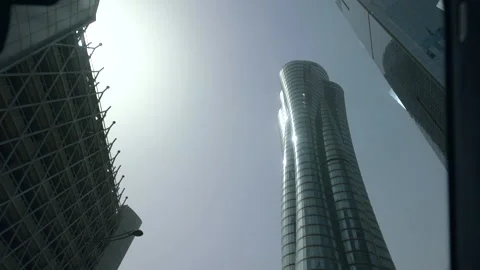 Driving in doha downtown, Qatar Stock Footage 170818393