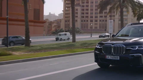 Driving in doha, Qatar Stock Footage 170819090