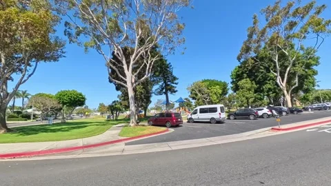 Driving Dover Drive Past Mariners Park Newport Beach Stock Footage 312884113