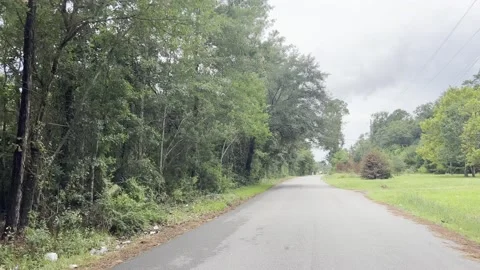 DRIVING DOWN BACK ROAD Stock Footage 205441416