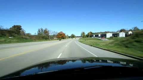 Driving Down Highway 75 in Gray TN Stock Footage 587744