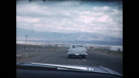 Driving down the Highway Stock Footage 135188739