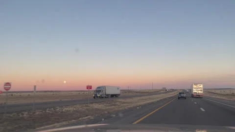 Driving Down Highway HD Stock Footage 179686093