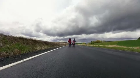 Driving down a Palouse road Stock Footage 50452777