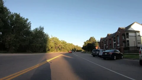 Driving Down The Road Stock Footage 123452086