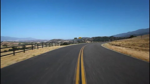 Driving down Santa Ynez Road 3 库存影片 317335895