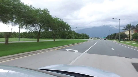 Driving Down Street Stock Footage 84901475