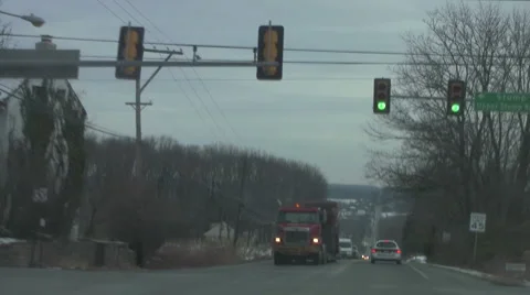 Driving downhill Stock Footage 1038458