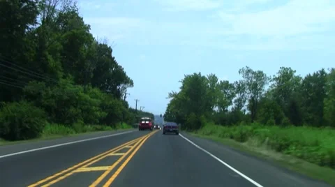 Driving downhill Stock Footage 8601583