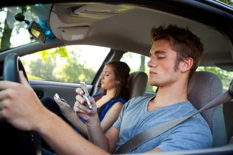 Driving: driving dangerously Stock Photos