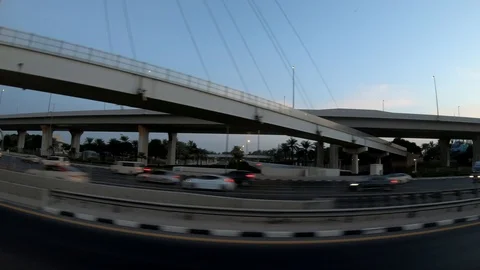 Driving in Dubai. DUBAI Stock-Footage 99651781