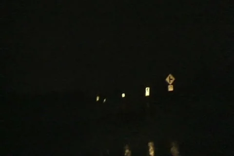 Driving during a storm Stock Footage 8357756