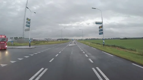 Driving to Dutch logistic company (E van Wijk) Stock Footage 83480130