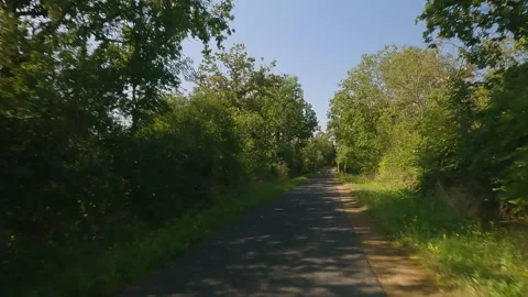 Driving on an empty cycleway, POV. Video stock 267882438