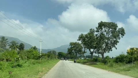 Driving on Empty road for covid-19 lockdown Stock Footage 163755361