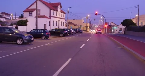 Driving at the end of the day by the beach, preventive driving 스톡 동영상 77723723