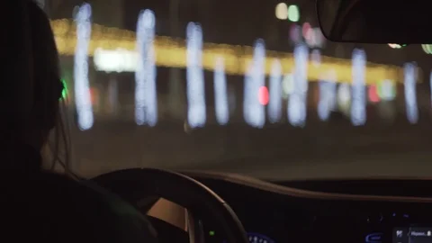 Driving in the evening Stock Footage 121313719