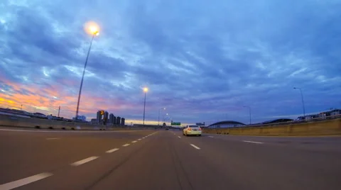 Driving on the express way. Stock-Footage 54198752