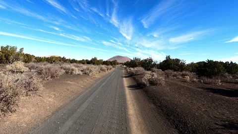 Driving to the Extinct Volcano Maroon Crater in Arizona Video stock 259356070