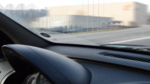 Driving Fast On The Road Stock Footage 46442235